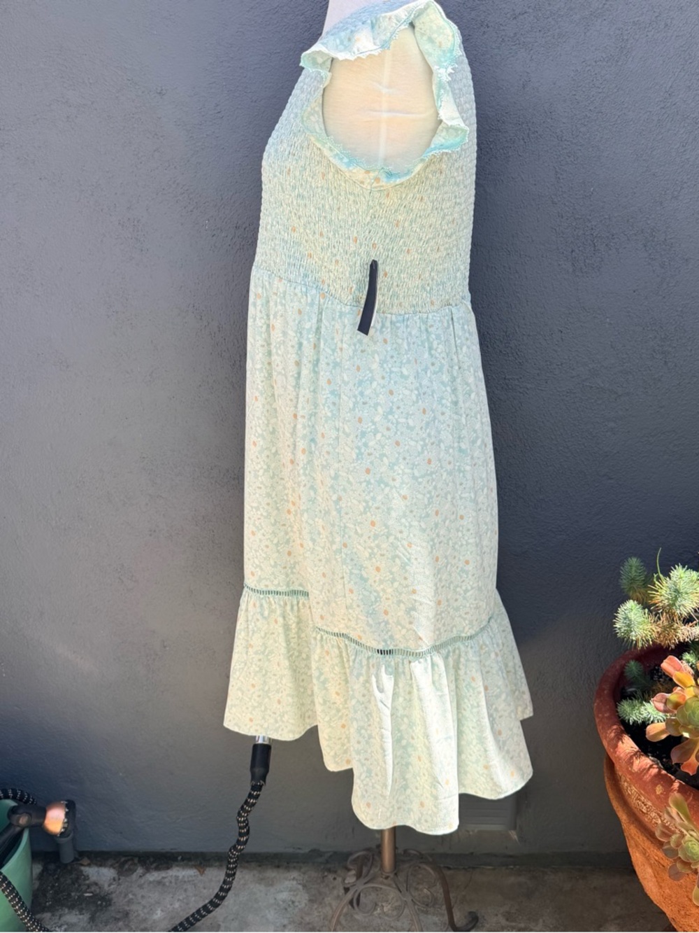 Melrose and Market Light Blue Floral Smocked Dress - Picture 2 of 12